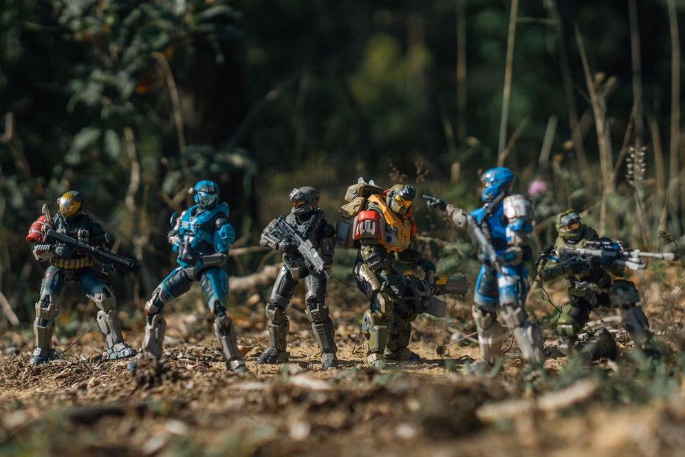 GameStop Jazwares Halo Reach The Spartan Collection Noble Team 6-Pack Figure Set