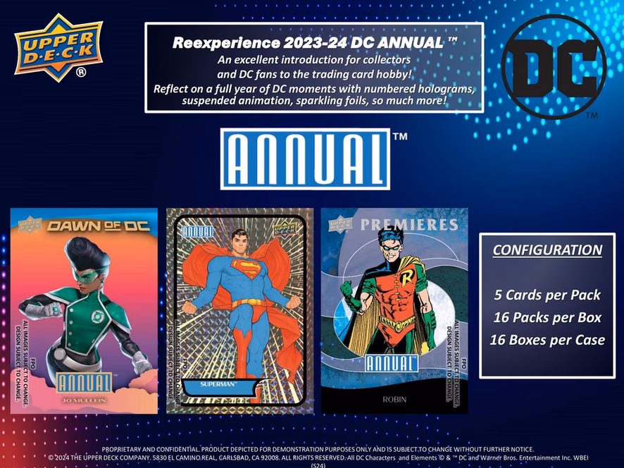 GameStop 2023-24 Upper Deck DC Annual Hobby Box