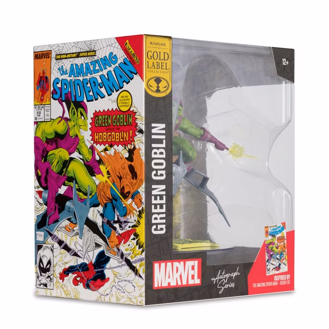 GameStop McFarlane Toys Marvel Collection Spider-Man Green Goblin (The Amazing Spider-Man Issue 312) 1:10th Scale Statue with Autograph