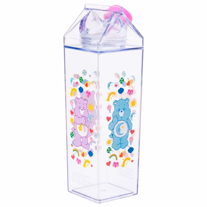 GameStop Care Bears Icon Bear 16.2oz Plastic Milk Carton Bottle