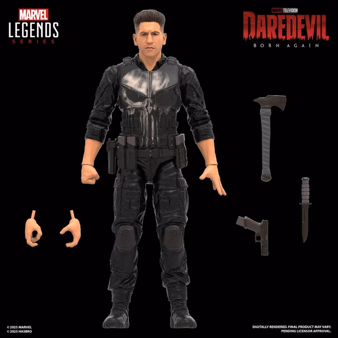 GameStop Hasbro Marvel Legends Series Daredevil: Born Again Punisher Collectible 6-Inch Action Figure