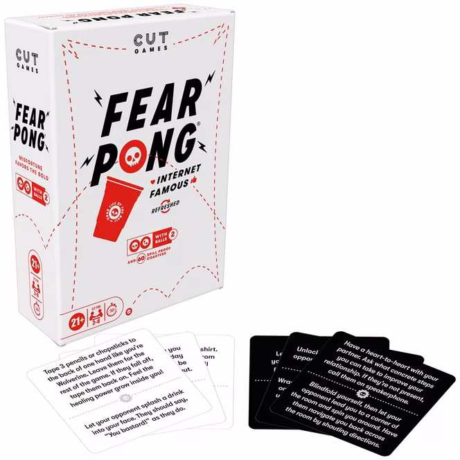 GameStop Cut Games Fear Pong Adult Party Game