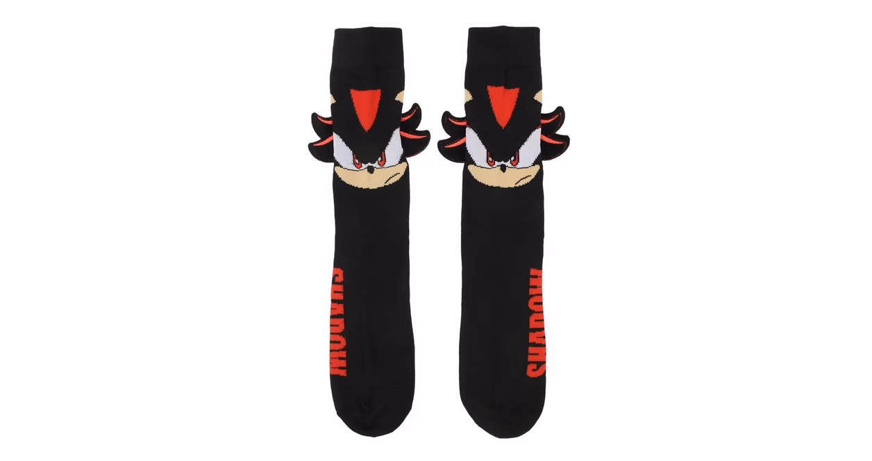 GameStop Shadow the Hedgehog Novelty Crew Socks