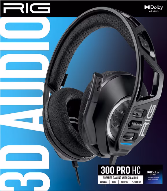 GameStop RIG 300 PRO HC Wired Universal Headset for Xbox Series X/S and Xbox One, PlayStation 4/5, and PC