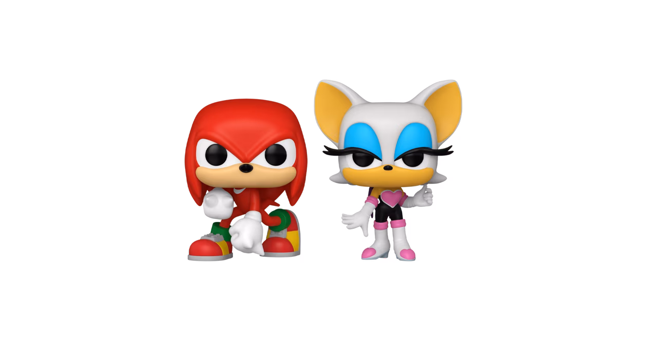 GameStop Funko POP! Games: Sonic the Hedgehog Knuckles and Rouge Vinyl Figure Set 2-Pack GameStop Exclusive