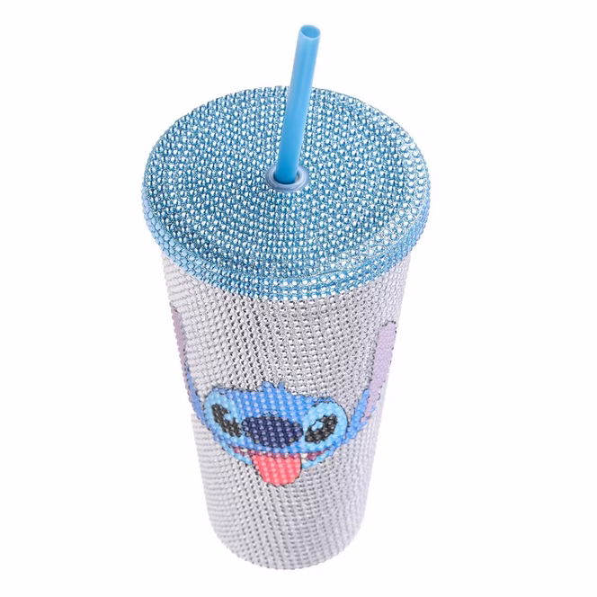 GameStop Disney Lilo and Stitch - Stitch Rhinestone 20oz Plastic Tumbler