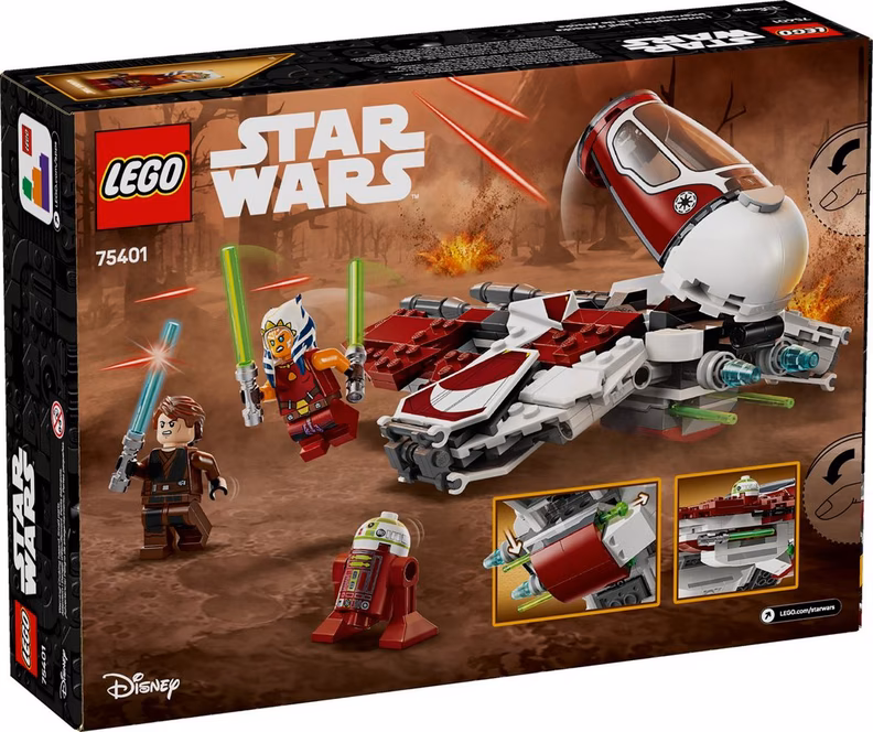 GameStop LEGO Star Wars Ahsoka's Jedi Interceptor Building Toy 75401
