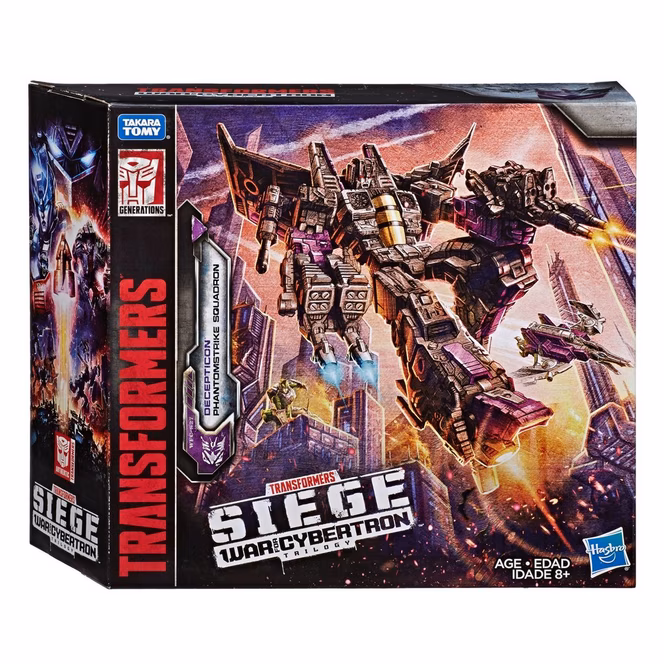 GameStop Hasbro Transformers Takara Tomy Siege War for Cybertron Trilogy WFC-S27 Decepticon Phatomstrike squadron action figure set 4-pack