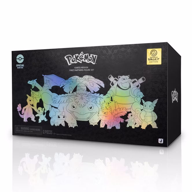 GameStop Jazwares Pokemon Special Series Kanto First Partner Figure Set