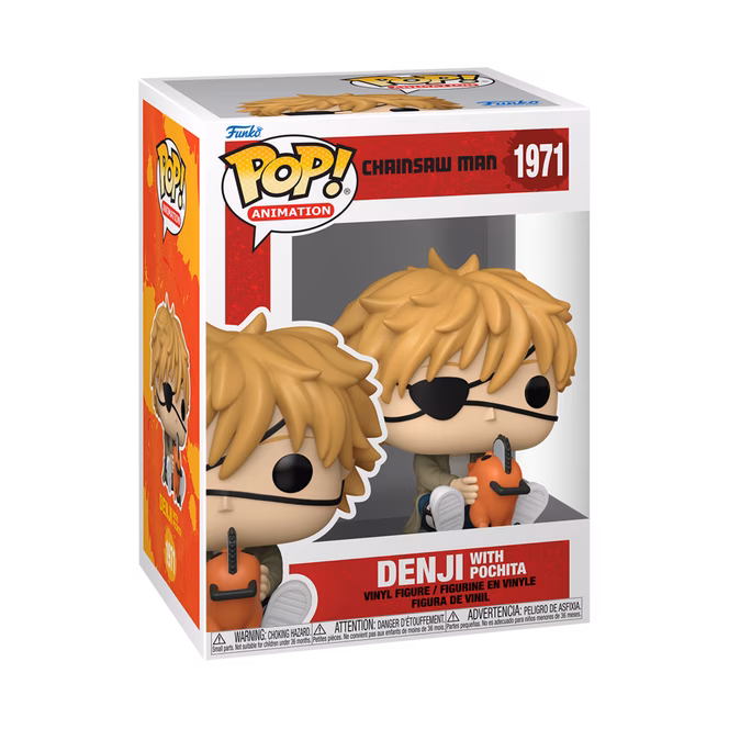 GameStop Funko POP! Animation: Chainsaw Man Denji with Pochita 3.4-in Vinyl Figure