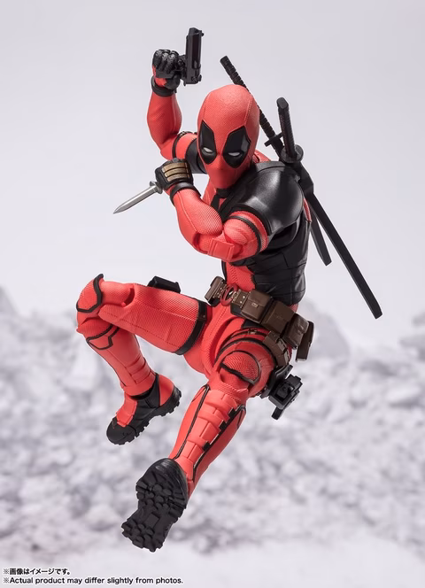 GameStop Bandai Deadpool and Wolverine S.H. Figuarts Tamashii Nations Deadpool 6.1-in Action Figure