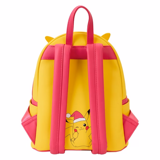 GameStop Loungefly Pokemon Santa Pikachu Christmas Lights Light Up Mini Backpack