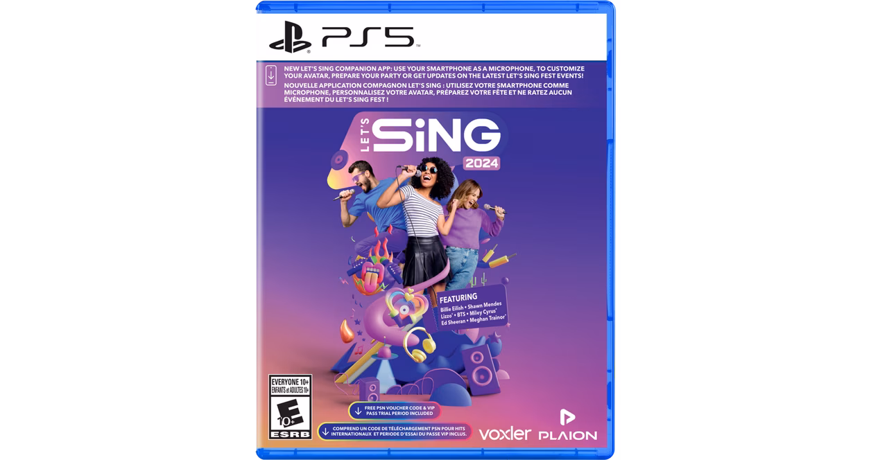 GameStop Let's Sing 2024 and 2 Mic - PlayStation 5