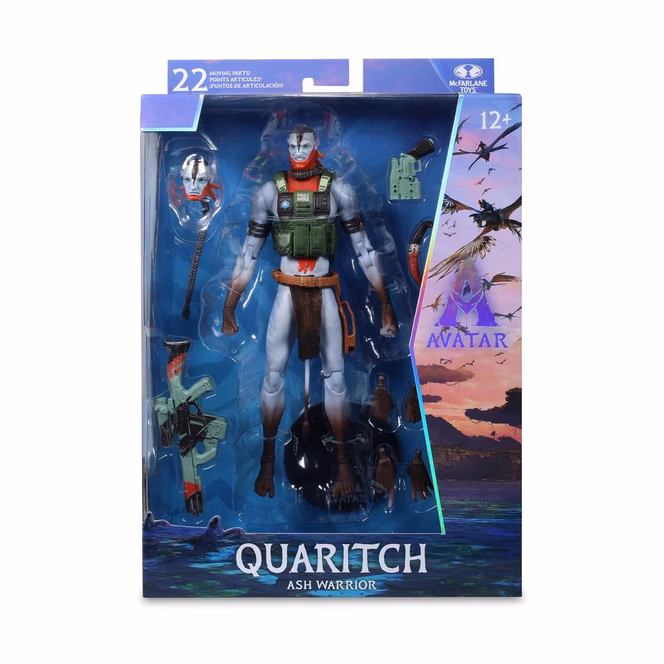 GameStop McFarlane Toys Disney Avatar: Fire and Ash Quaritch (Ash Warrior) 7-in Action Figure