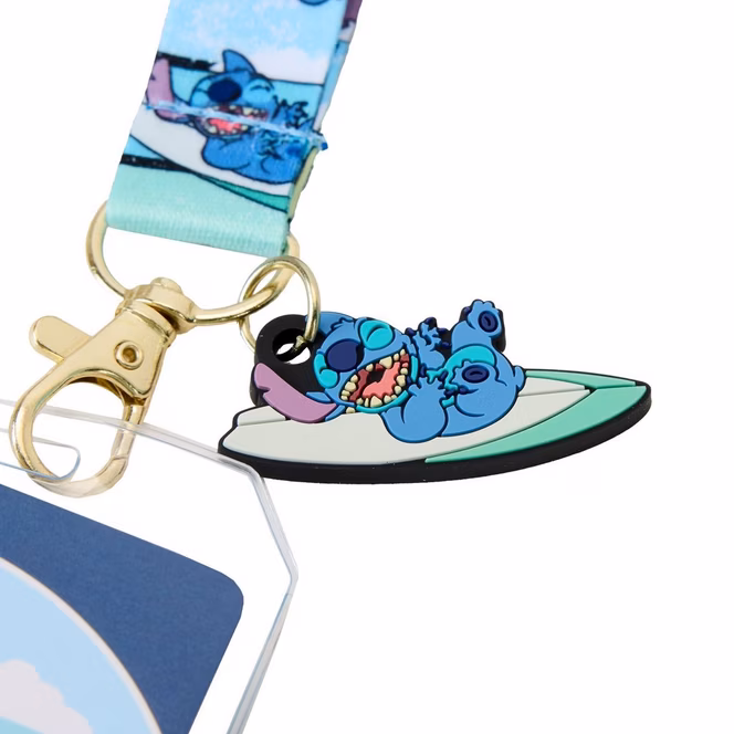 GameStop Loungefly Lilo and Stitch - Stitch (Surfing) Lanyard GameStop Exclusive