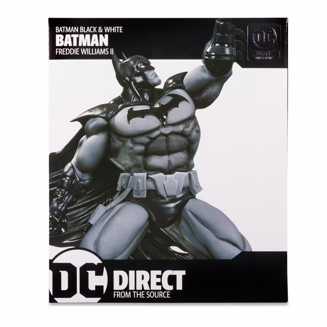 GameStop McFarlane Toys Batman Black and White Batman (Freddie E. Williams II Design) 7-in Polyresin Statue