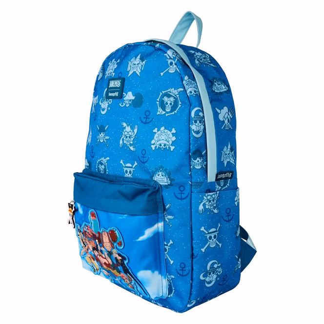 GameStop Loungefly One Piece All-Over Print Nylon Full-Size Backpack