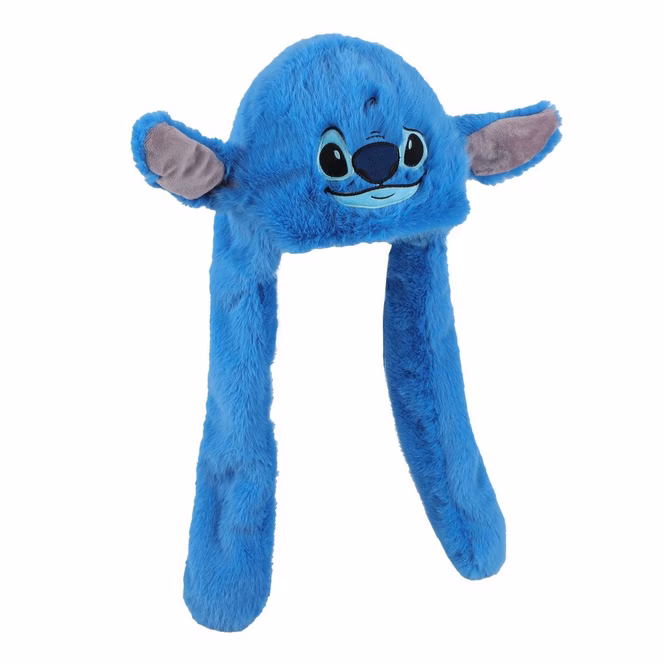 GameStop Disney Lilo and Stitch - Stitch Fuzzy Unisex Tassel Beanie Laplander with Moveable Ears
