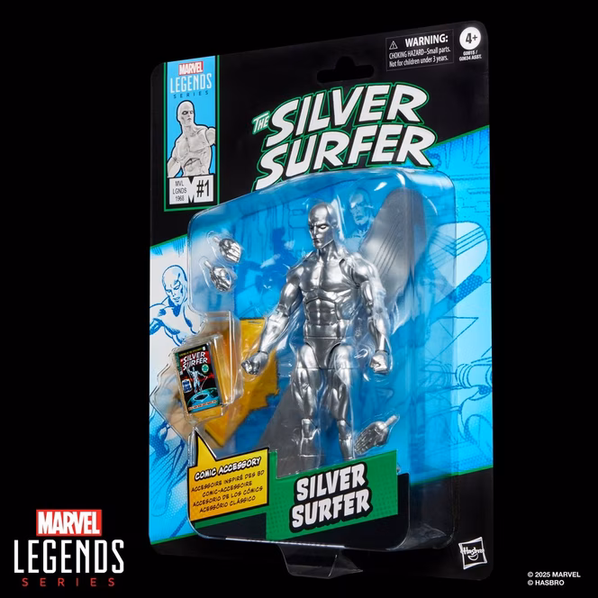 GameStop Marvel Legends Series Fantastic Four Silver Surfer (Issue 1) 6-in Action Figure