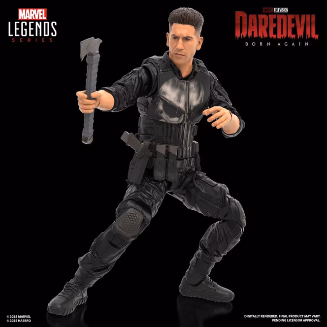 GameStop Hasbro Marvel Legends Series Daredevil: Born Again Punisher Collectible 6-Inch Action Figure