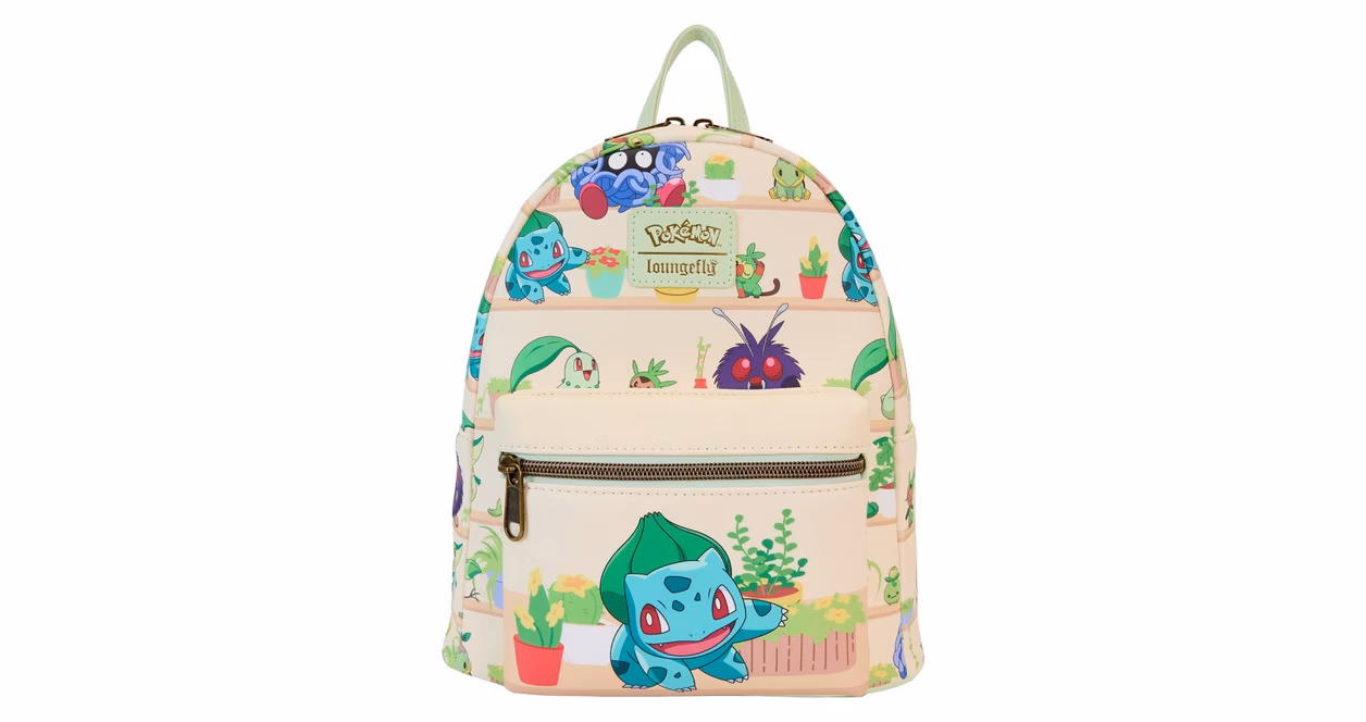 GameStop Loungefly Pokemon Plants Mini Backpack GameStop Exclusive