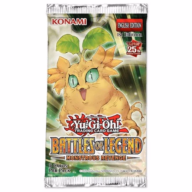 GameStop Yu-Gi-Oh! Trading Card Game: Battles of Legend Monstrous Revenge Booster Pack (Styles May Vary)