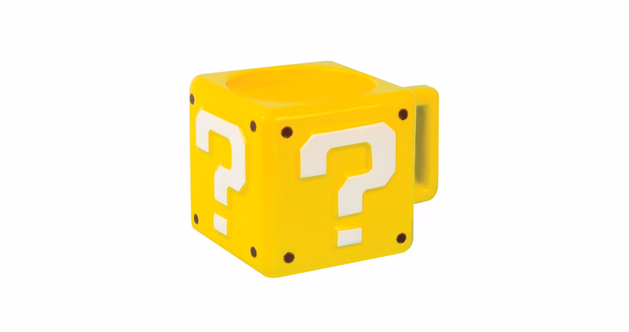 GameStop Super Mario Question Block 13oz Mug