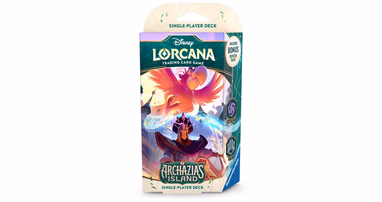 GameStop Disney Lorcana: Archazia's Island Chapter 7 Starter Deck (Amethyst and Steel)