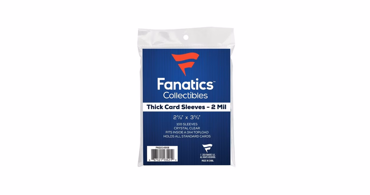 GameStop Fanatics Thick Soft Card Sleeves - 100 Count