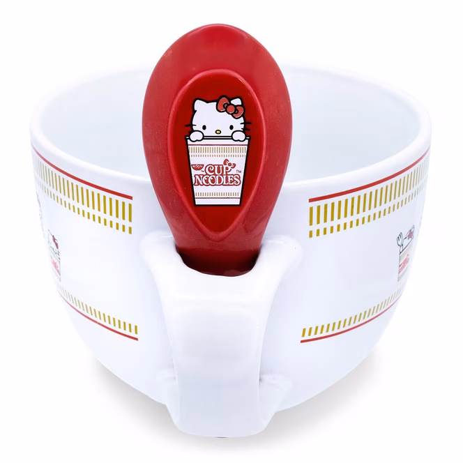 GameStop Hello Kitty x Nissin Cup Noodles Soup Mug With Spoon