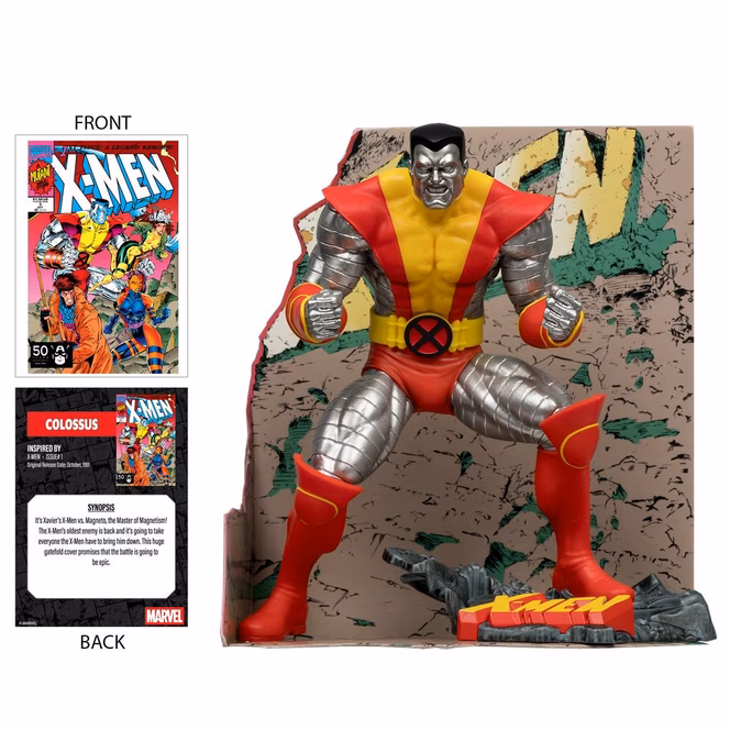 GameStop McFarlane Toys Gold Label Marvel Collection X-Men Colossus (Issue 1) 1:10TH Figure