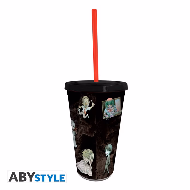 GameStop ABYstyle Junji Ito - Chibi 16oz Plastic Tumbler