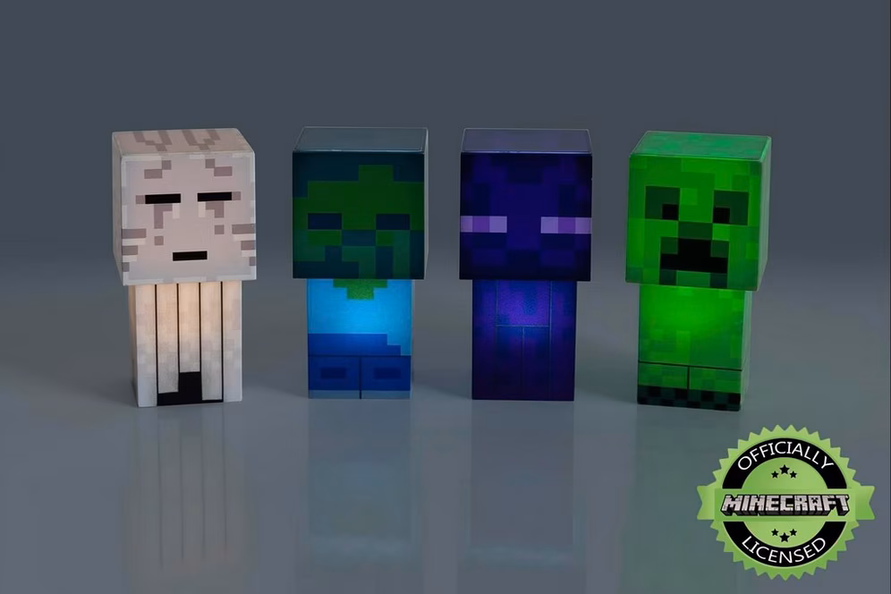 GameStop Minecraft Mini Mob 4-Piece Figure Mood Light Set