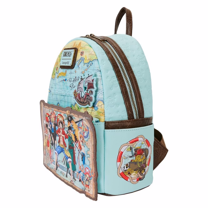 GameStop Loungefly One Piece 25th Anniversary Straw Hat Pirates Mini Backpack