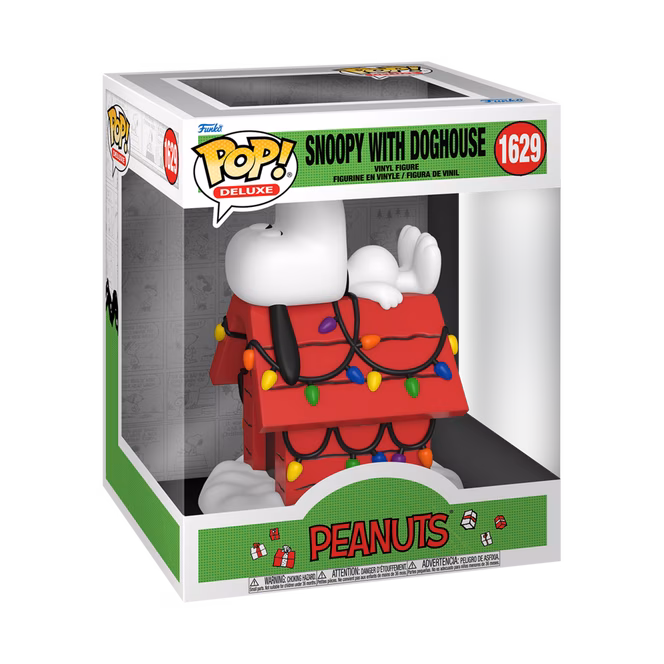 GameStop Funko POP! Deluxe: A Charlie Brown Christmas Snoopy with Doghouse 5.35-in Vinyl Figure