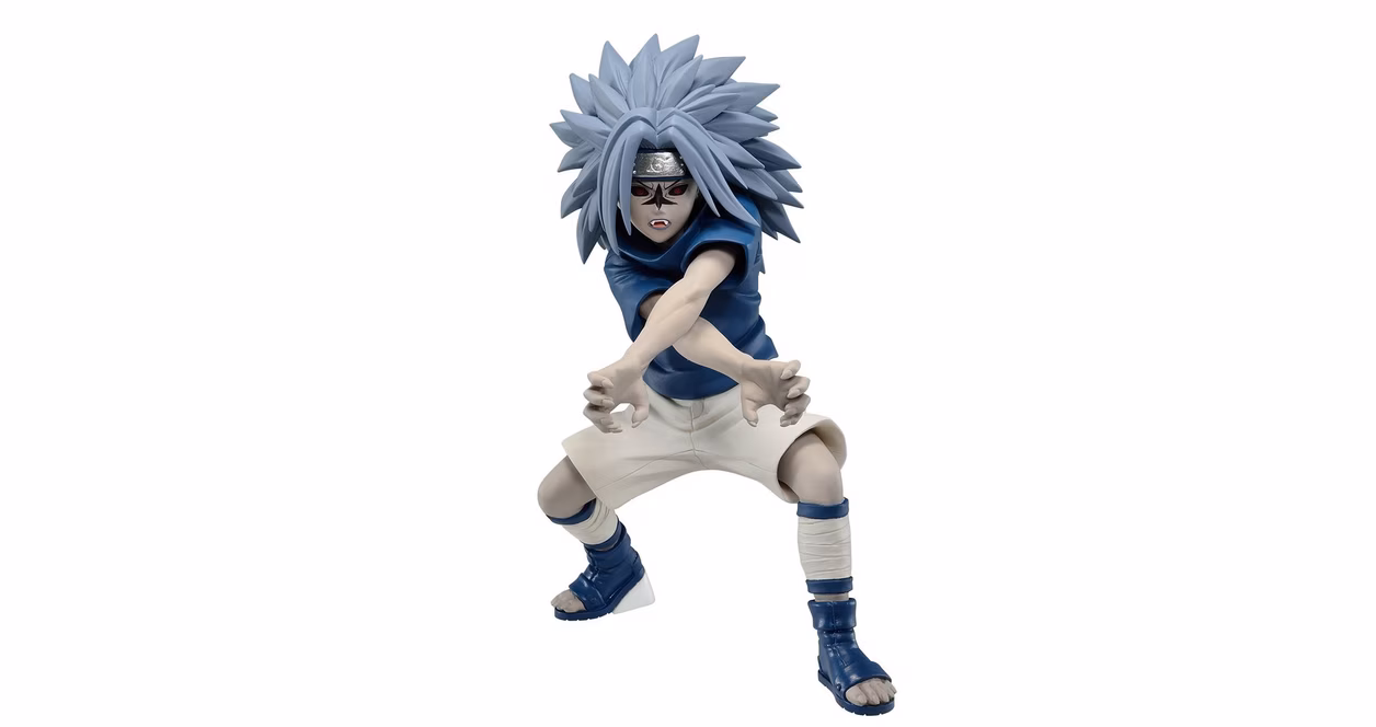 GameStop Banpresto Naruto Vibration Stars Sasuke Uchiha (Curse Mark Version) 5.10-in Statue
