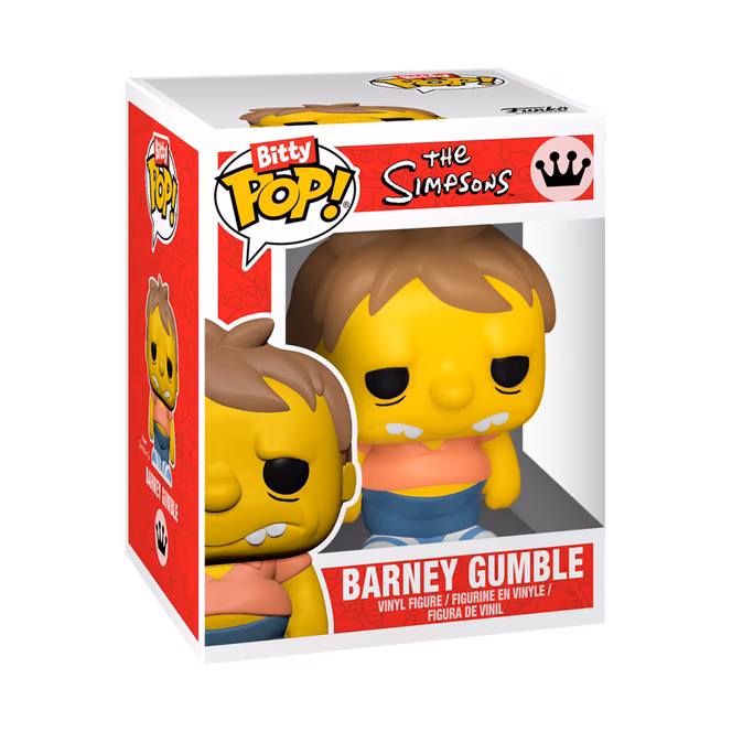 GameStop Funko Bitty POP! The Simpsons Vinyl Figure Set 4-Pack (Maggie Simpson, Homer Simpson,  Barney Gumble, and Mystery Pop!)