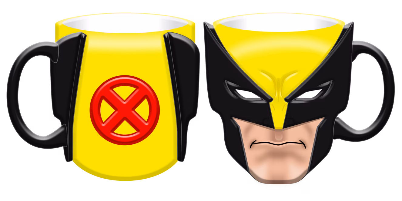 GameStop Marvel X-Men Wolverine Head Ceramic 3D Sculpted 20oz Mug