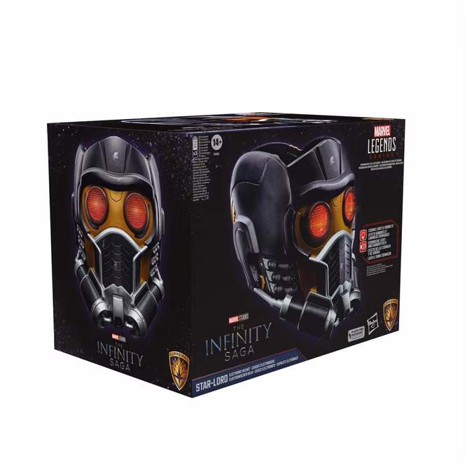 GameStop Hasbro Marvel Legends Series The Infinity Saga Star-Lord Premium Roleplay Electronic Helmet