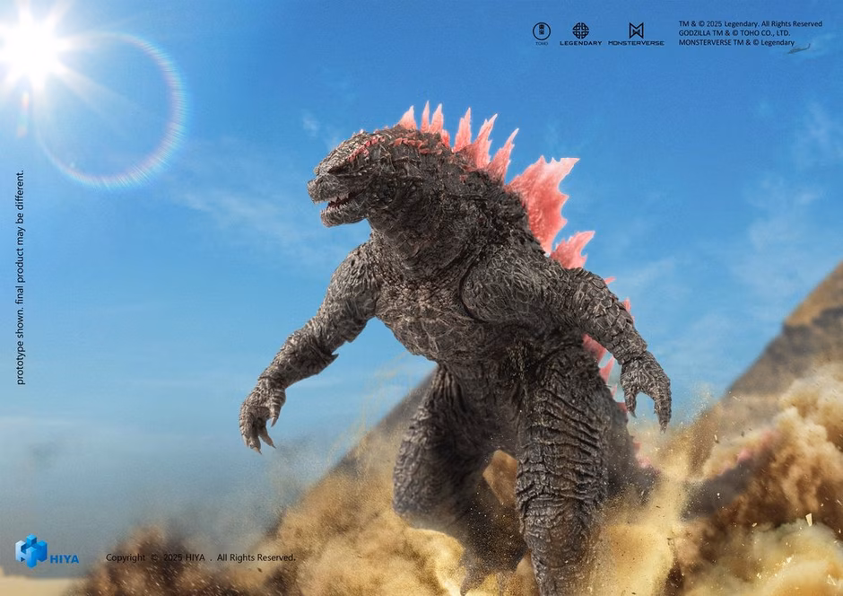 GameStop HIYA Exquisite Basic Series Godzilla x Kong The New Empire Godzilla (Heat Ray Godzilla Evolved Ver.) 6-in Action Figure