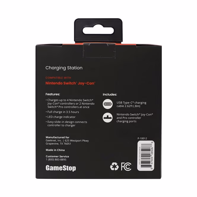 GameStop GameStop Joy-Con Charger for Nintendo Switch