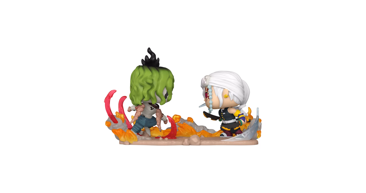 GameStop Funko POP! Moments: Demon Slayer: Kimetsu no Yaiba Tengen Vs Gyutaro 5-in Vinyl Figure