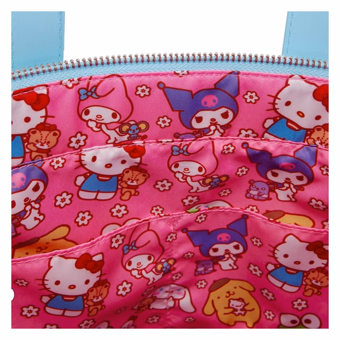 GameStop Loungefly Sanrio Cinnamoroll Cosplay Sherpa Tote Bag with Coin Bag