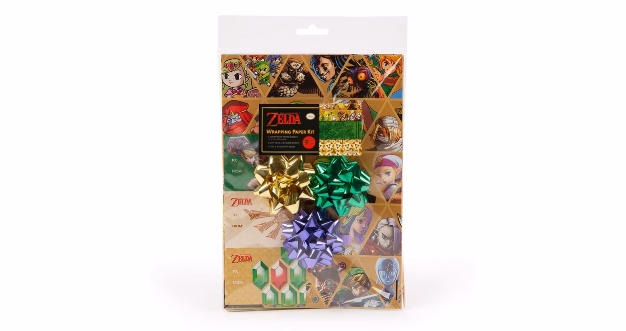 GameStop The Legend of Zelda Wrapping Paper Kit 3 Sheets