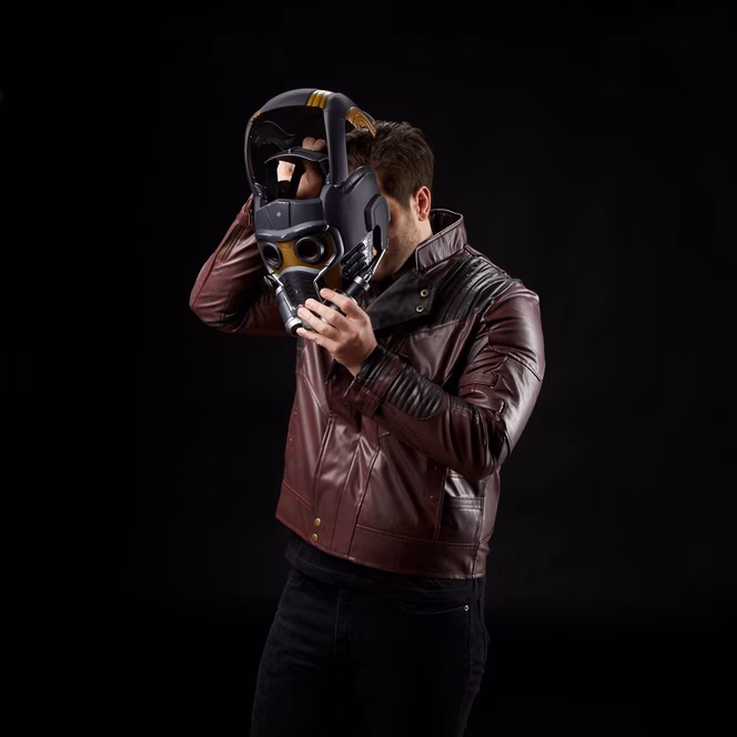 GameStop Hasbro Marvel Legends Series The Infinity Saga Star-Lord Premium Roleplay Electronic Helmet