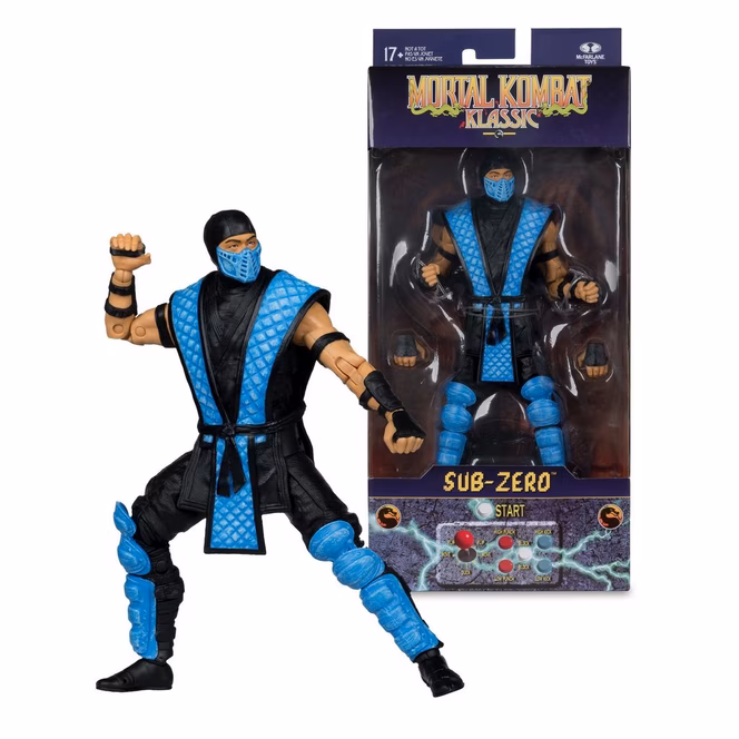 GameStop McFarlane Toys Mortal Kombat Klassic Sub Zero 7-in Scale Figure