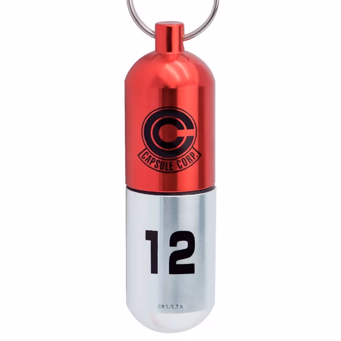 GameStop ABYstyle Dragon Ball Z Red Capsule Corp. Replica Keychain