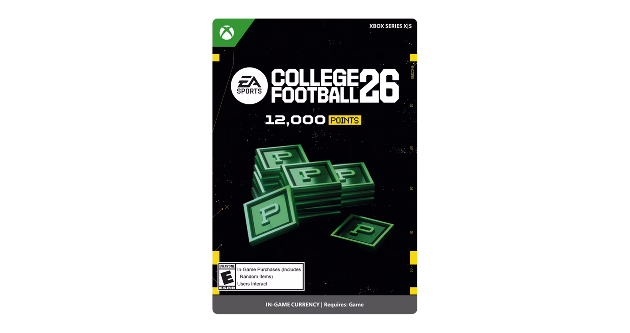 GameStop EA SPORTS College Football 26: College Football 12000 Points - Xbox Series X/S