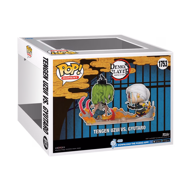 GameStop Funko POP! Moments: Demon Slayer: Kimetsu no Yaiba Tengen Vs Gyutaro 5-in Vinyl Figure