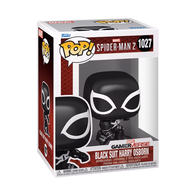 GameStop Funko POP! Games: Marvel's Spider-Man 2 Harry Osborn (Black Suit) 3.25-in Vinyl Bobblehead Figure